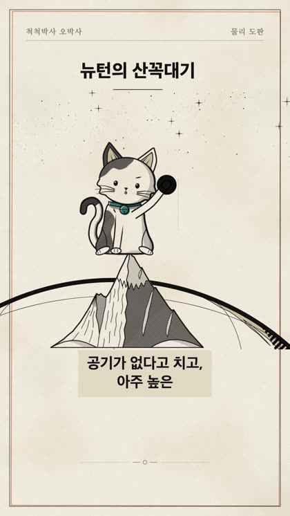 개편 후: 판화풍 산꼭대기에 앉은 슈고와 지구 곡면이 있는 장면