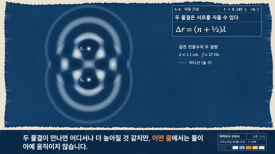 파란 청사진 위에 흰 선으로 그린 스타일 시안